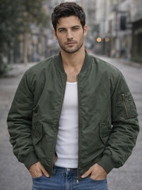 🪖 MA-1 Flyer’s Man Intermediate  Unisex Vintage Flight Jacket 🪖